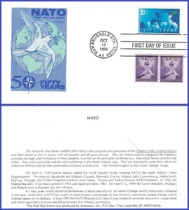 USA3 #3354 U/A ARTMASTER FDC Combo3 OTAN 50 años - Imagen 1 de 1