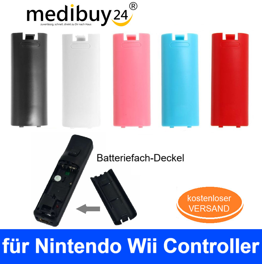 10 XWii Akku Batterie Deckel Cover Für Wii Remote Controller Schwarz Für Wii-Neu