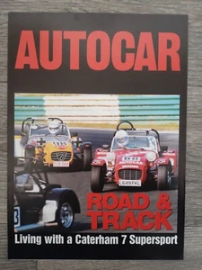 Caterham Cars 7 Supersport Road & Track Supplement Brochure Related c.1994 - Picture 1 of 1