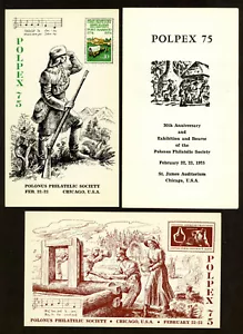 POLPEX 1975 frühe polnische Siedler in den USA, imperf. MNH (SS75) - Bild 1 von 2