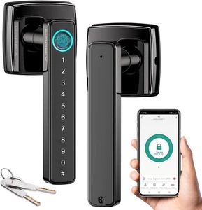 Aibocn Door Lock Fingerprint, Keyless Entry Door Lock with App, Touchscreen - Picture 1 of 9