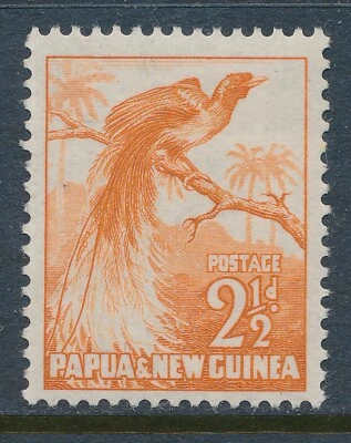 1952 PAPUA NEW GUINEA 2½d ORANGE MINT HINGED MH SG4 - image 1 of 2