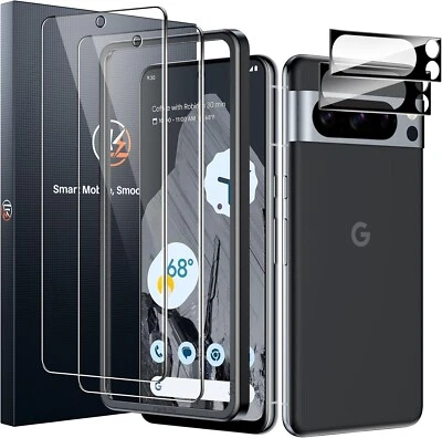 2 Pack for Google Pixel 8 Pro Screen Protector [New Version] + 2 Pack Came... - Image 1 of 4