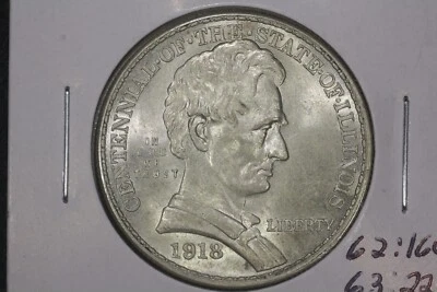 Lincoln 1918 mitad conmemorativa, elección BU Foto 1 de 2