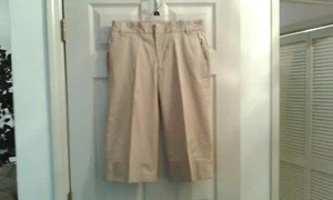Weatherproof Women's Cuffed Capri Crop Pants Size 6 Tan New (T012K) - Picture 1 of 9
