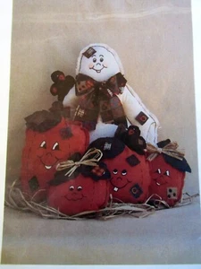 Halloween Craft Pattern Talented Friends Gladbury Table Topper Ghost Pumpkins - Picture 1 of 2