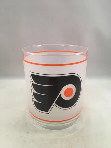 PHILADELPHIA FLYERS VINTAGE 1990'S MOBIL GAS ROCKS GLASS Cover