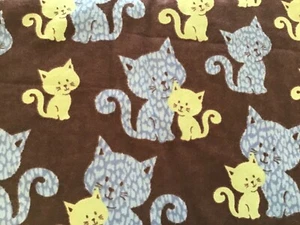 Cat friends kitty cat flannel pj Pants Shorts Capri 3 6 9 12 24 2 T 3T 4T 5 6 - Picture 1 of 1