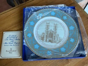 Royal Doulton Plate to celebrate wedding of Prince Andrew & Sarah Ferguson 1986 - Picture 1 of 11