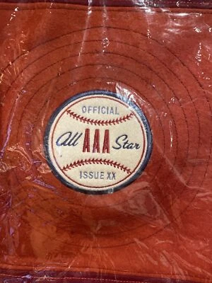 The Land of Nod Kids Pillow Cover Baseball All AAA Star Issue XX 14" Square New - Image 1 of 4
