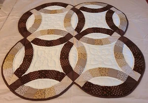 Nuevo anillo de boda acolchado Amish colgante de pared o centro de mesa (34 pulgadas cuadrado) - Imagen 1 de 5