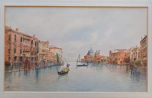 Venedig Aquarell von Andrea Biondetti (1851 - 1946). Signiert. - Bild 1 von 7