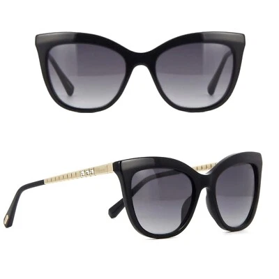 🆕Nuevo/Auténtico Chopard Negro Ojo de Gato Gafas de Sol ▪️ SCH260S 700 ▪️ 54-19-135 Foto 1 de 4