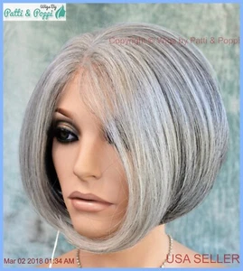 Pelucas de orquídea FABULOSAS BOLD ROP - ENCAJE FRONTAL - Nuevo COLOR GRIS Piedra de cañón - Imagen 1 de 12