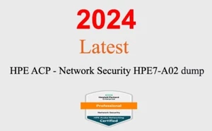 HPE ACP - Vidage sécurité réseau HPE7-A02 GARANTI (mise à jour 1 mois) - Photo 1/1