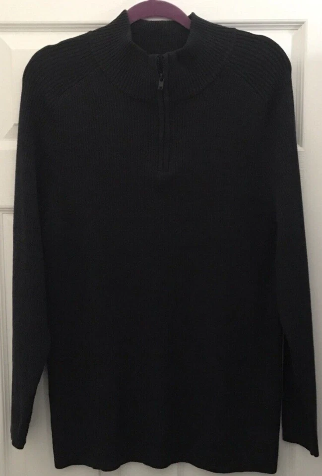 Suéter Vince Camuto Para Hombre Cuarto Cremallera Cuello Simutado Foto 1 de 4