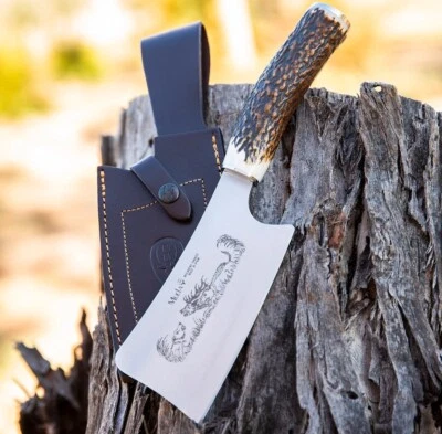 HERRAMIENTA D2 HECHA A MANO PERSONALIZADA ACERO muela magnum Cuchillo Cuchilla CON CUERNO DE CIERVO  Foto 1 de 2