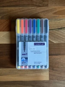 Juego de 8 rotuladores anchos permanentes Staedtler Lumocolor colores surtidos - Imagen 1 de 3