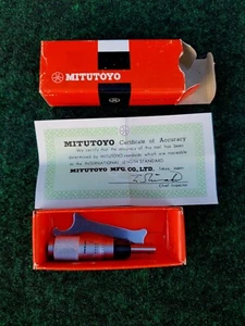 Mitutoyo 148-112 Micrometer Head .5" range .0001" accuracy plain stem  New - Picture 1 of 10