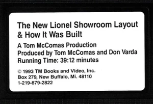 Das neue Lionel Showroom Layout & wie es gebaut wurde von Tom McComas 1993 VHS - Bild 1 von 2