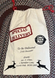 Weihnachten Santa Spielzeug Sack/Tasche, 30 x 20 Neu - Bild 1 von 2