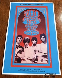 1968 The Who, MC5 CNE Coliseum, Toronto, Ontario, Canada 12x18 Concert Poster - Picture 1 of 2