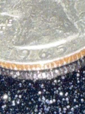 1965 Quarter No Mint Mark DD Strike Error On Middle Of Head Date On Rim - Image 1 of 4