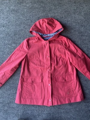 Women’s Talbots Hooded Rain Coat Gingham Lining Size Small P  Waterproof Coat - Image 1 of 4
