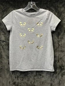 Cat and Jack Girls Grey T Shirt With Gold Bears, L (10/12) - Nice! - Picture 1 of 6