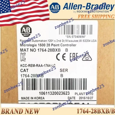 New Sealed 1764-28BXB/B PLC 176428BXB serB AB MicroLogix1500 28 Point Controller - Image 1 of 4