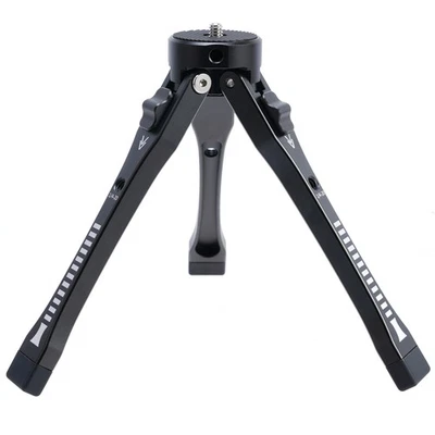 Aluminum Mini Adjustable Desktop Tripod Foldable Hand Grip Expandable 1/4" Mount - Image 1 of 4