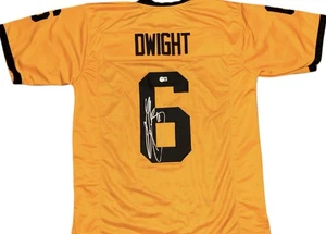 Iowa Hawkeyes Tim Dwight signiertes gelbes individuelles Trikot Beckett zertifiziert - Bild 1 von 2