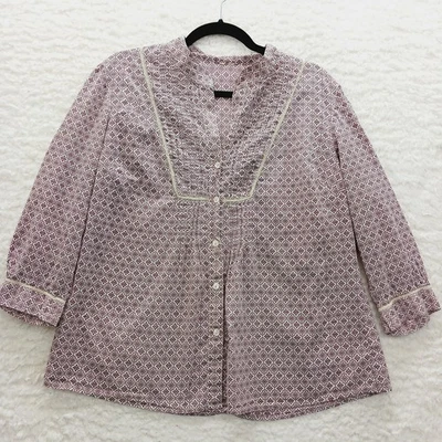 Blusa Talla M De Colección Borgoña Beige Normalcore Cápsula Armario Cottagecore Caprichoso Foto 1 de 4