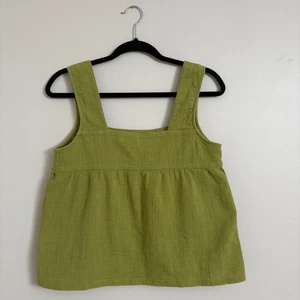 Camiseta sin mangas recortada Known Supply verde Chartreuse pequeña - Imagen 1 de 7
