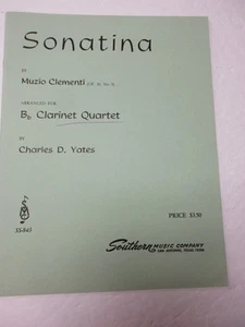 Muzio Clementi Sonatine arrangiert für B-Klarinette Quartett Noten Süd - Bild 1 von 4