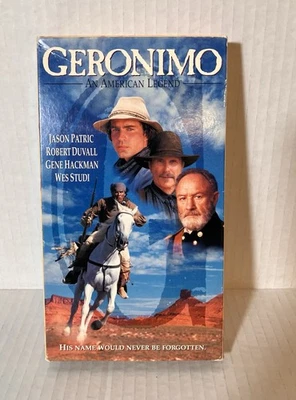Geronimo An American Legend VHS Movie Duvall & Hackman 1994 Western Tested - Image 1 of 4