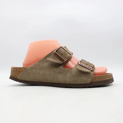 Birkenstock Arizona Women's Size EU 39 EU 8 Sandals Taupe Suede Soft Footbed - Image 1 of 4