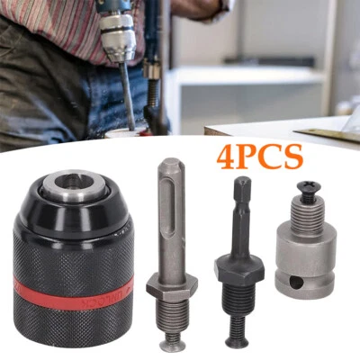2-13mm Schnellspannbohrfutter mit 1/4" Sechskant/SDS-Plus/Vierkant Adapter - Bild 1 von 4