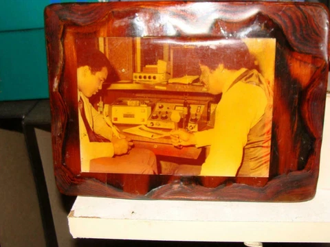 Muhammad Ali & Ted Kennedy one of a kind-RADIO 1960's/1970's Pictures RARE !!! Cover
