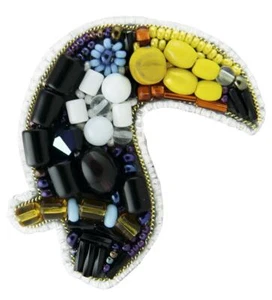 Hágalo usted mismo Broche Hacer Kit "Tucán" 2.4"x2.2" - Imagen 1 de 3