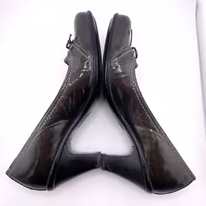 Sofft Leder Slipper Pumps Schleife Chelsea Größe 8M Absatz Elegant Karriere - Bild 1 von 15