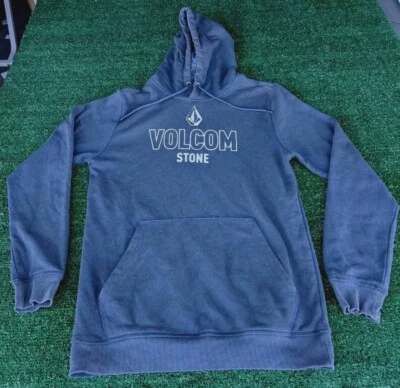 Volcom Hoodie Mens Medium Gray Sweater Pullover Skater Surfer Outdoors - Image 1 of 4