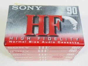 Sony HF High Fidelity 90 Minute Blank Audio Cassette 5 Pack - Picture 1 of 7