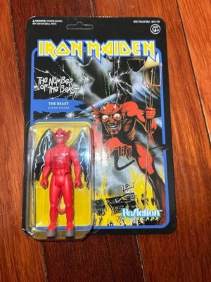 Figura Iron Maiden Número de la Bestia - La Bestia Super7 ReACTION Nueva en Caja Foto 1 de 2