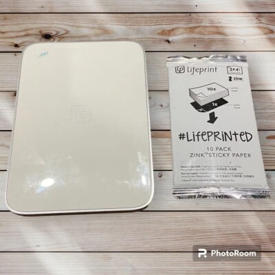 Lifeprint Wireless Video/Photo Printer 3x4.5", Zink Portable Printer - Image 1 of 3