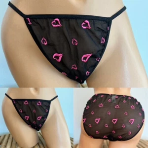NWOT VINTAGE VICTORIAS SECRET MESH STRING BIKINI PANTIES sz L - Picture 1 of 1