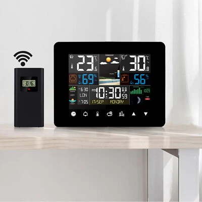 Weather Station Wireless Indoor Outdoor Weather Forecast Thermometer Hygrometer - Image 1 of 4