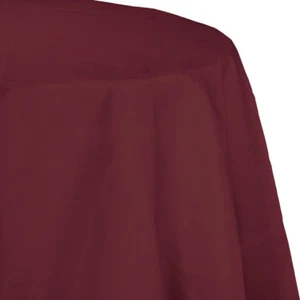 Burgundy 2/Ply Paper-Poly Round Tablecloth 82" Tableware Party Supplies - Picture 1 of 1