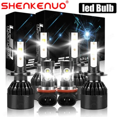 Kit combinado de faros LED + faros antiniebla para Mercedes Benz C300 350 2008-2010 Foto 1 de 4