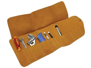 Faithfull 10 Pocket Leather Tool Roll 48 x 27cm FAILTR10 - Picture 1 of 4